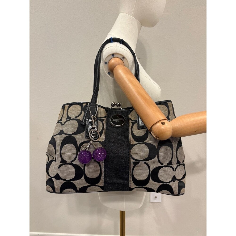 Coach Signature C Stripe Shoulder Bag